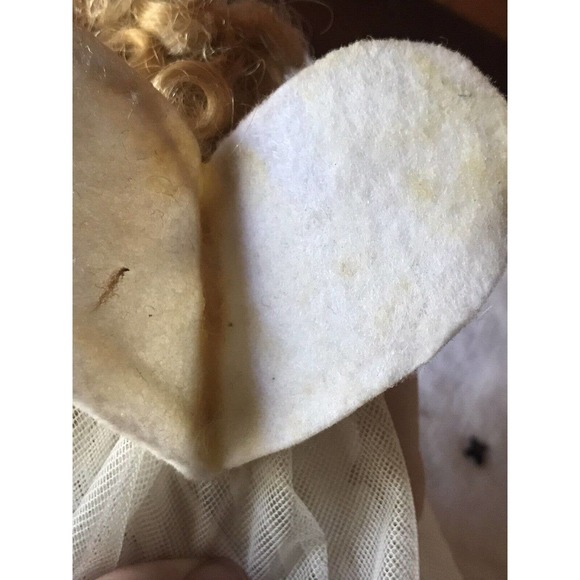 Small Bisque Baby Doll Angel Jointed Limbs Tulle Crochet Dress 6.5” READ - Picture 8 of 15